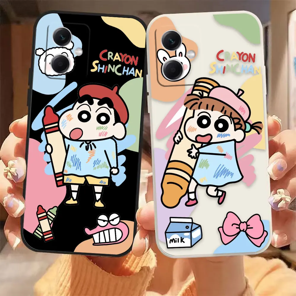 

Cartoon C-Crayon S-Shin-Chan Himawari Case For Redmi Note 12 11 11T 11R 11S 10 9T 8 7 7S PRO PLUS 4G 5G Colour Case Funda Shell