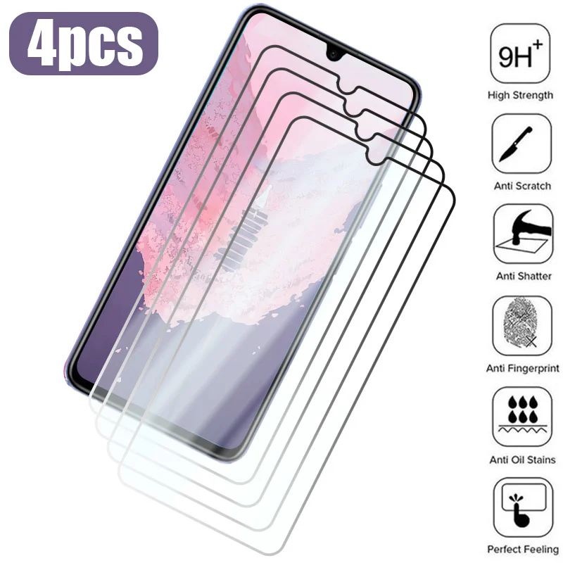 

4PCS Tempered Glass For Honor X8 X7 8A 9A 8C 9C Screen Protector on Huawei Honor 50 30 10 Lite 70 20 Pro 8X 9X 10i 20i 30i glass