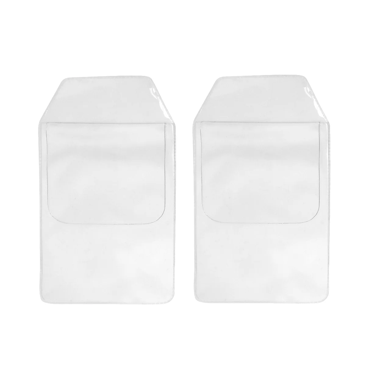 

8 Pcs PVC Waterproof Trapezoid Pen Protector Pen Bag Practical Pen Pouch Inserted Leak-Proof Pocket Protectors (Transparent)