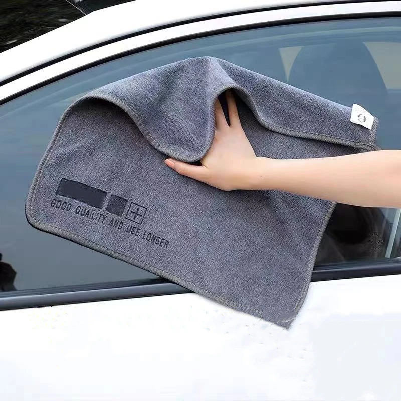 

High-end Microfiber Auto Wash Towel Car Cleaning Drying Cloth Hemming Car Care Cloth Detailing Car Wash Towel