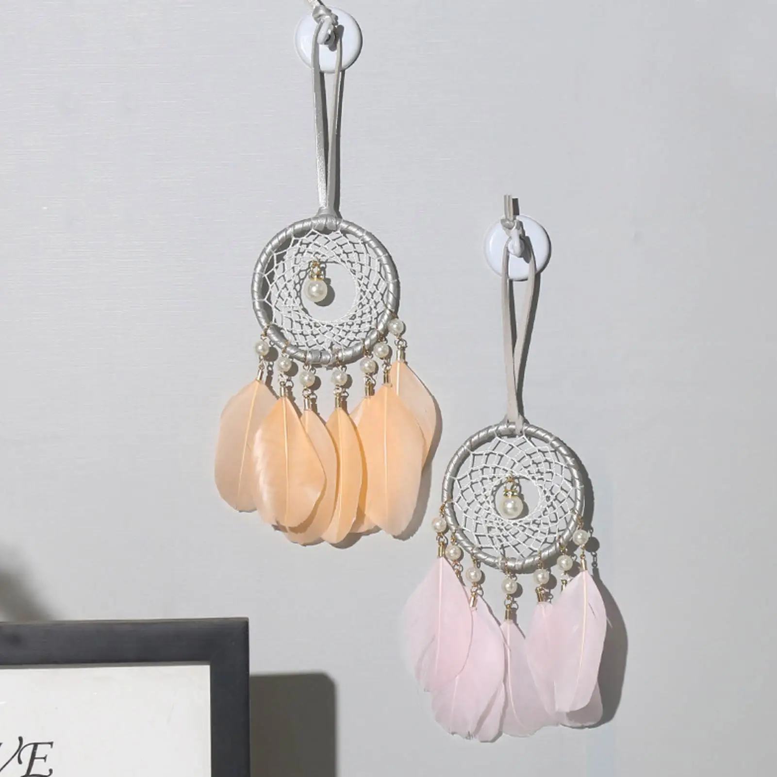 Ins Style Dream Catcher Handmade Hanging Ornaments Feather Wind Chimes Girl Room Decoration Dreamcatchers Car Interior Pendants