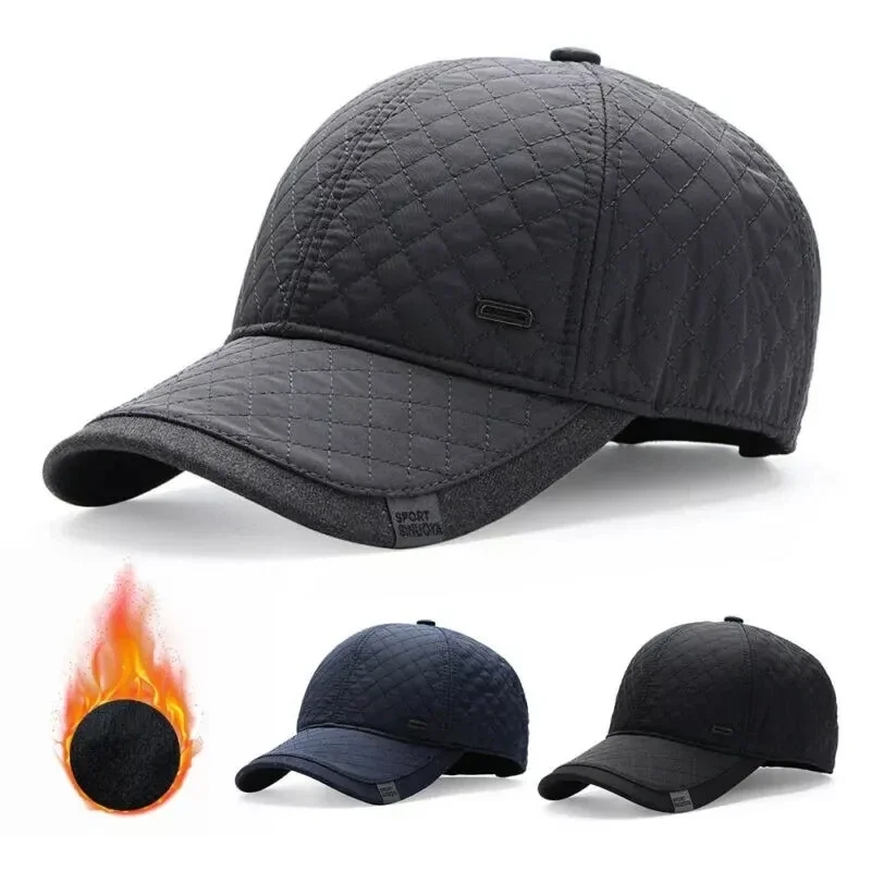 Осенне-зимняя шапка мужская утолщенная теплая холодостойкая для рыбалки