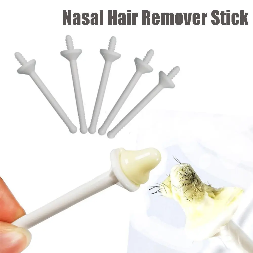 

Health Men’s Beauty Plastic Round Head Smear Wax Stick Nose Ear Trimmer Nasal Hair Remover Stick Body Applicator Sticks