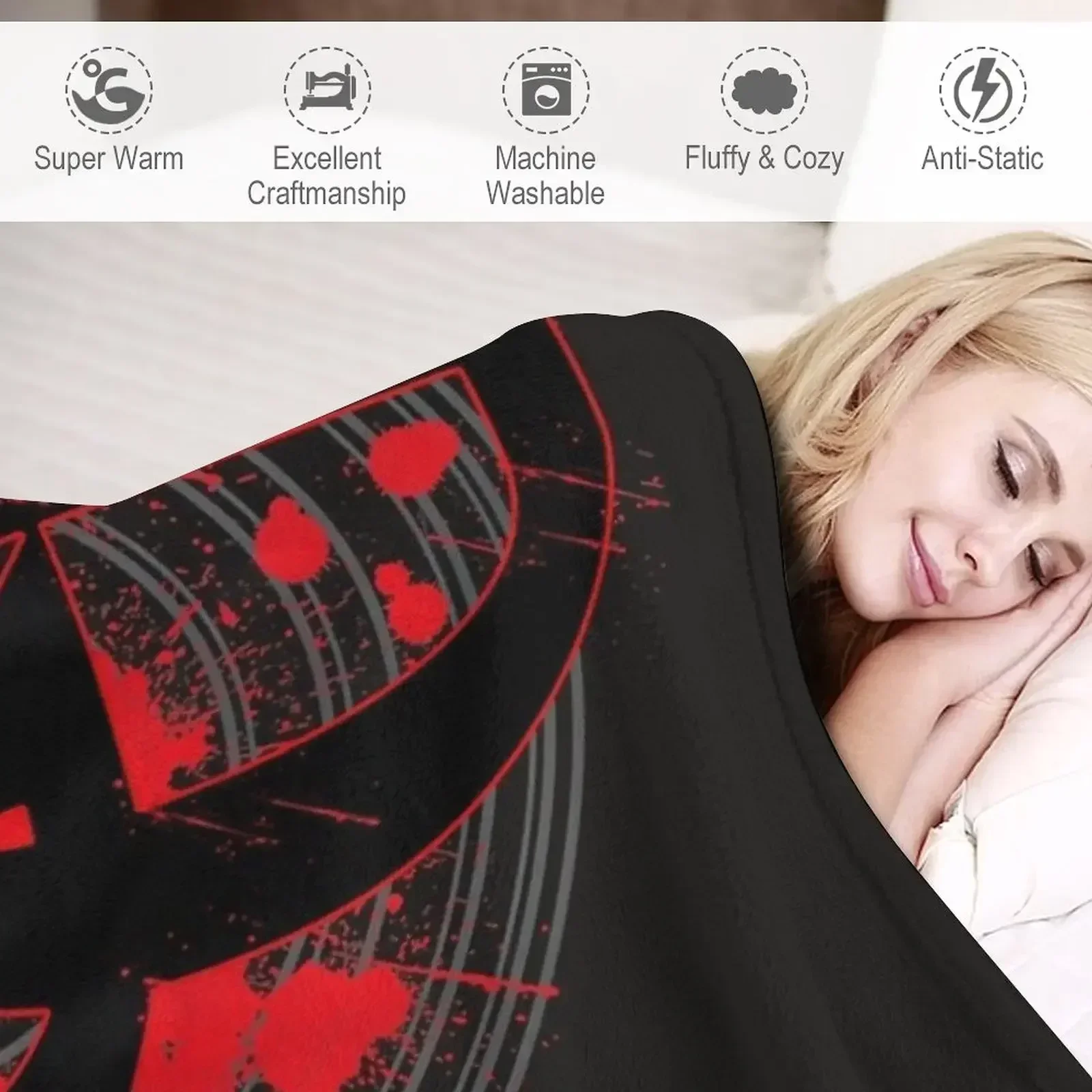 Одеяло с логотипом Daredevil DD Vortex Red Rain диван забавный подарок одеяла