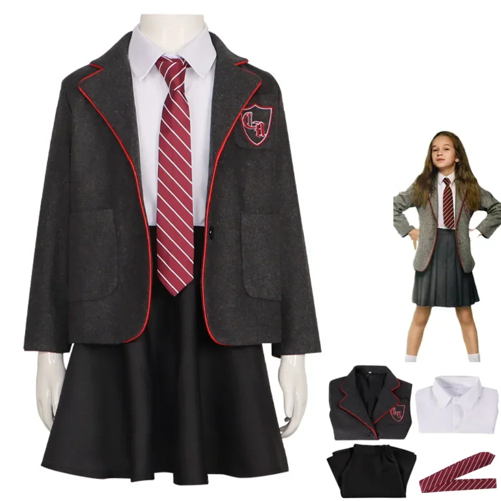 

2023 Movies Roald Dahl’S Matilda The Musical Cosplay Costume Kids British Style School Uniform Coat Boy Girl Campus Suit