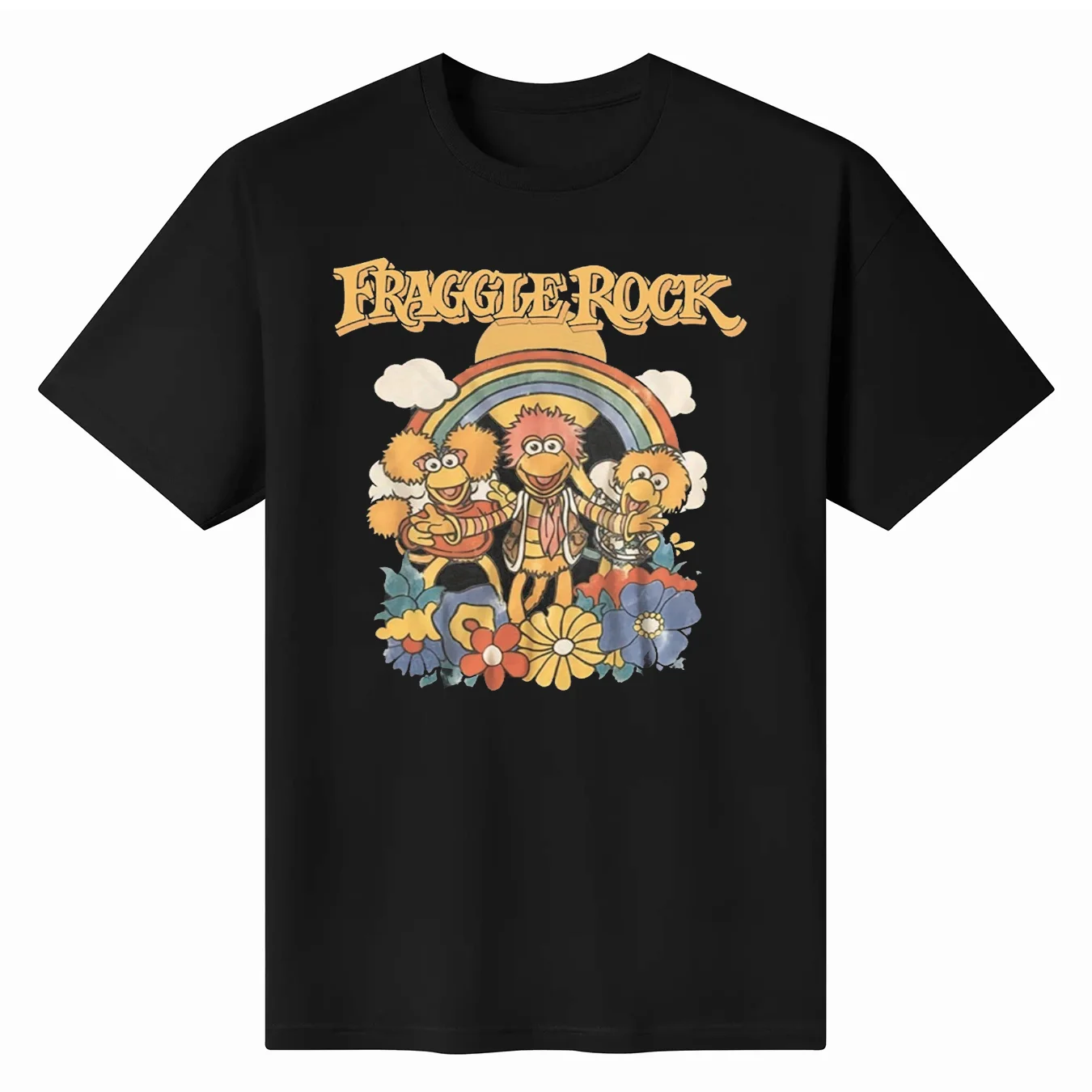 Футболка Fraggle Rock хлопковая футболка с короткими рукавами и круглым вырезом для