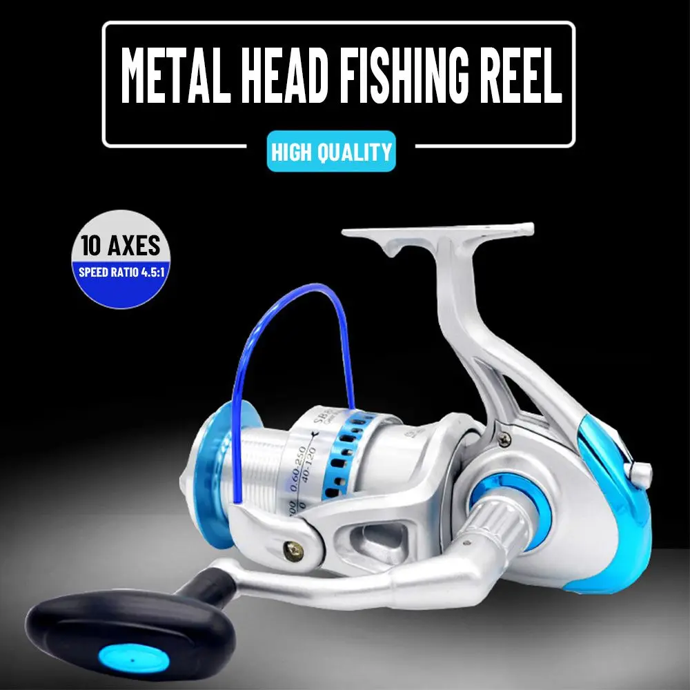 Sea Aluminum Spool Saltwater 9BB+1RB High Speed 4.5:1 SB8000 9000 Fishing Reels Spinning Reel