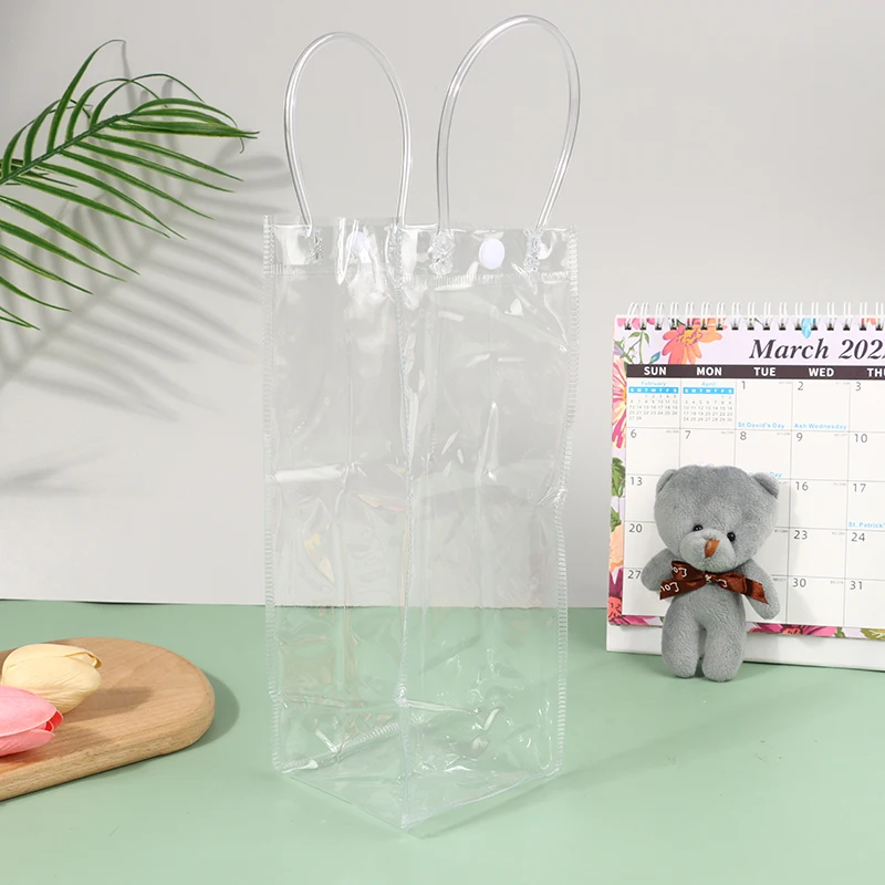 Прозрачные пакеты для льда и вина из ПВХ мешок с защитой от протечек охлаждаемая