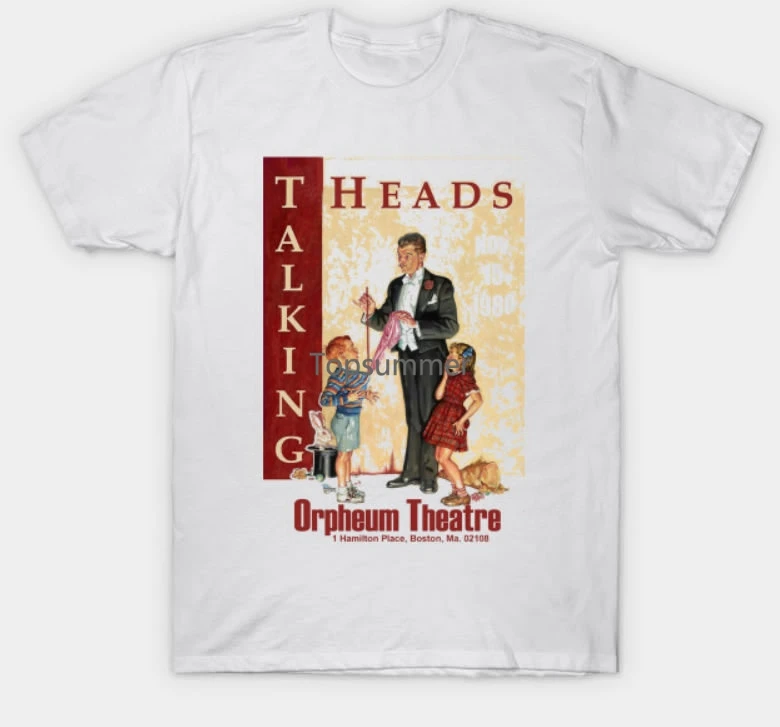 

Talking Heads T Shirt. Father Day Shirt Hot,! Round Neck Shirt Gift White