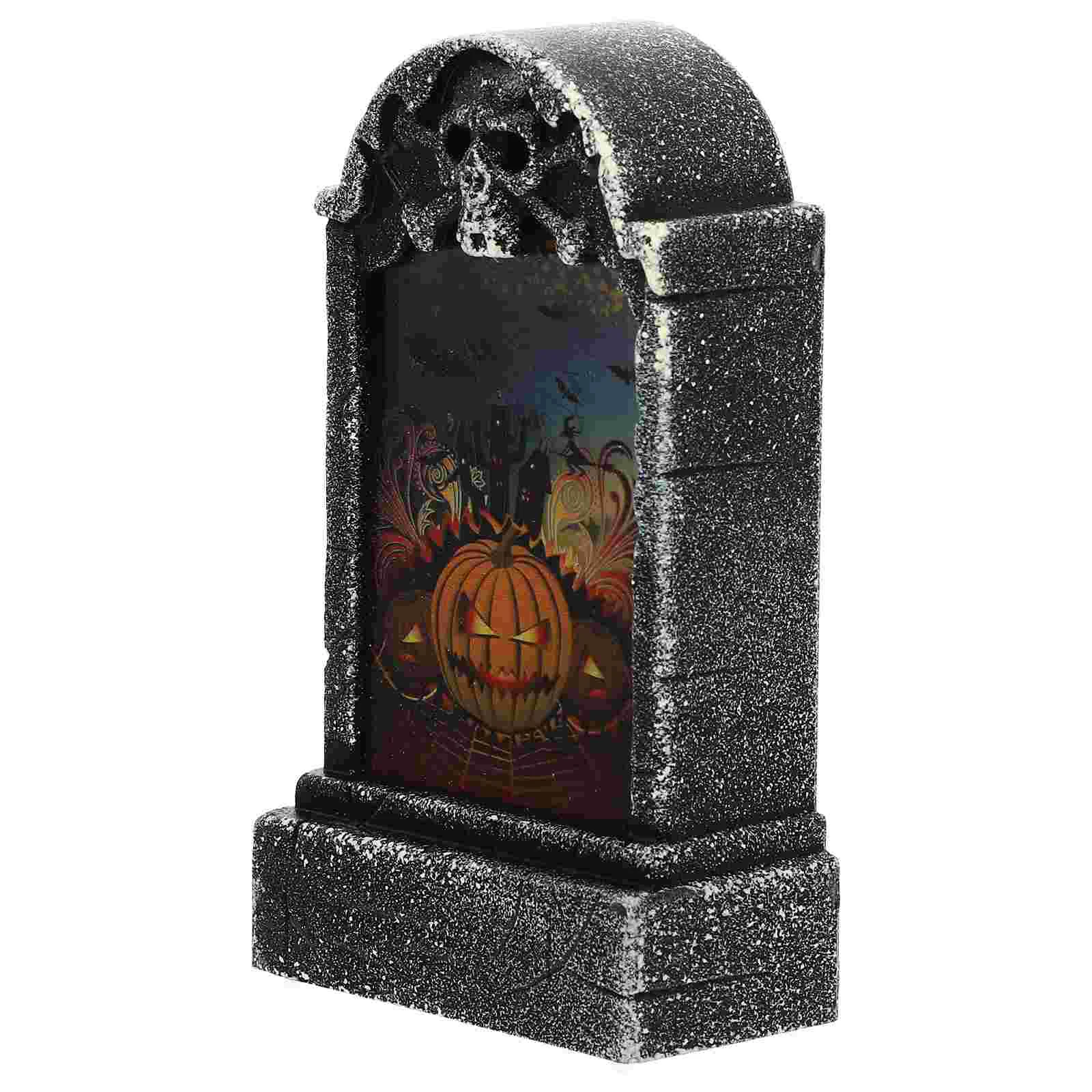 

Halloween Tombstone Lights Tabletop Adornment Creative Design Lamp Party LED Unique Photo Prop
