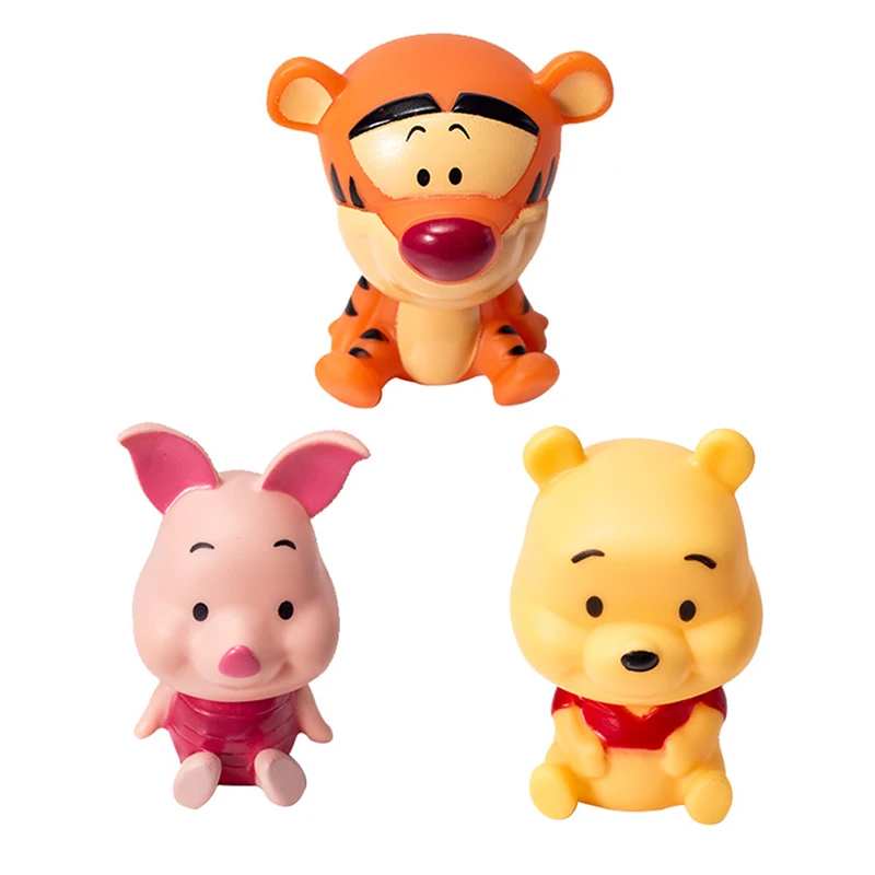 Pooh Tigger Piglet Kawaii Doll Pvc Collectible Model Toy Kid Gift Cake Decoration