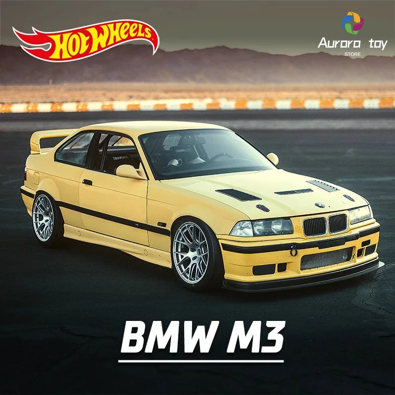 Hot Wheels Model samochodu 24L C4982 92 Bmw M3 Modele Zebrane serię Aluminiowy model gorącego sportowego Ozdoba pokoju samochodowego Zabawki