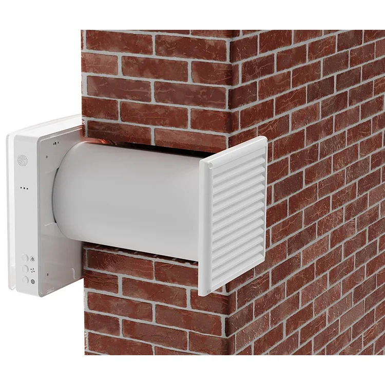 Настенный наклонник с отделением тепла. Вентиляция восстановлением тепла в