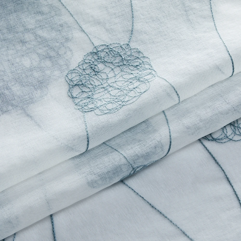 CDIY Белые занавески с вышивкой для окон в спальню гостиную кухню тонкие