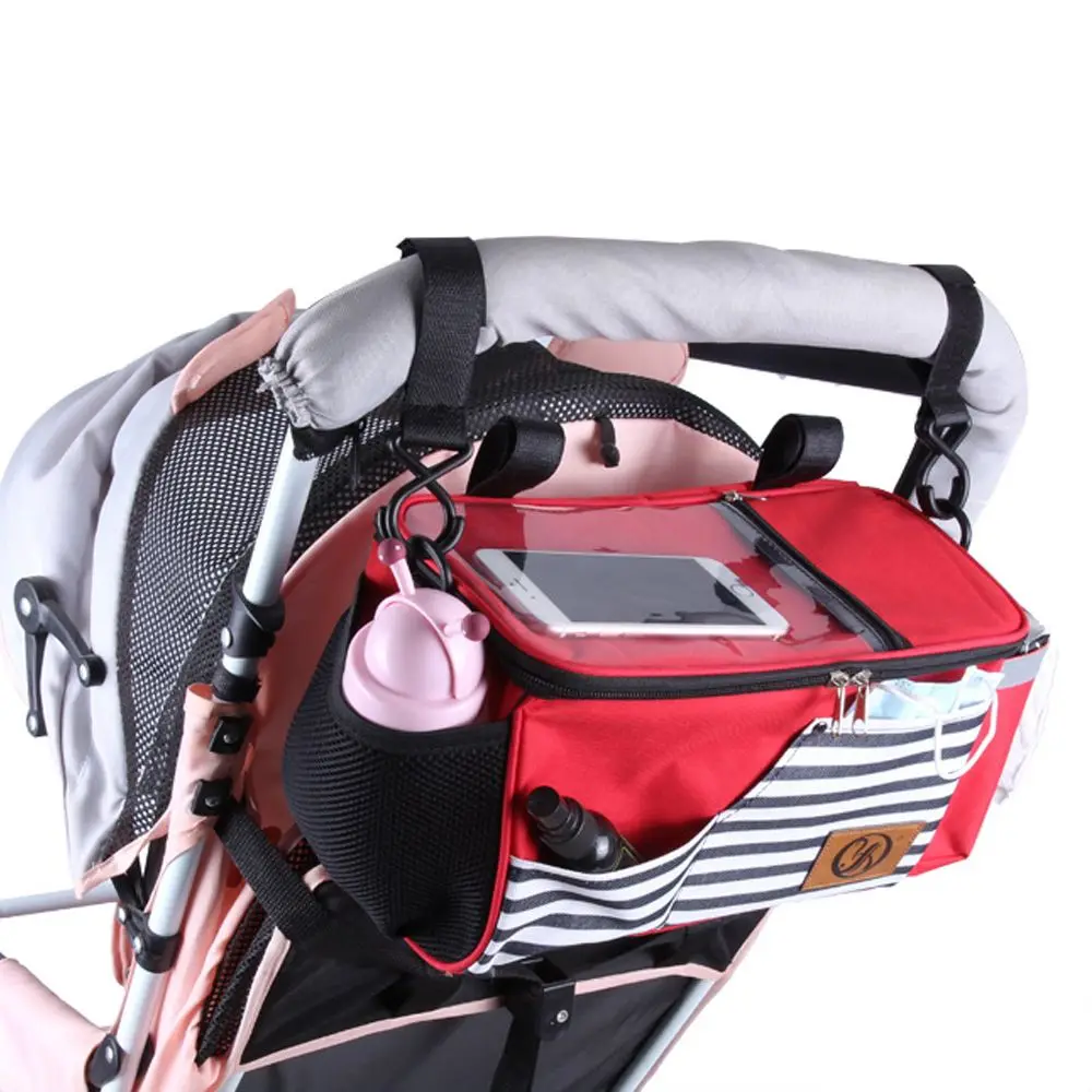 

Bags Multi-Pocket Stripe Wearproof Diaper Nappy Bag Newborn Pram Cart Mummy Organizer Travel Bags Baby Stroller Bags