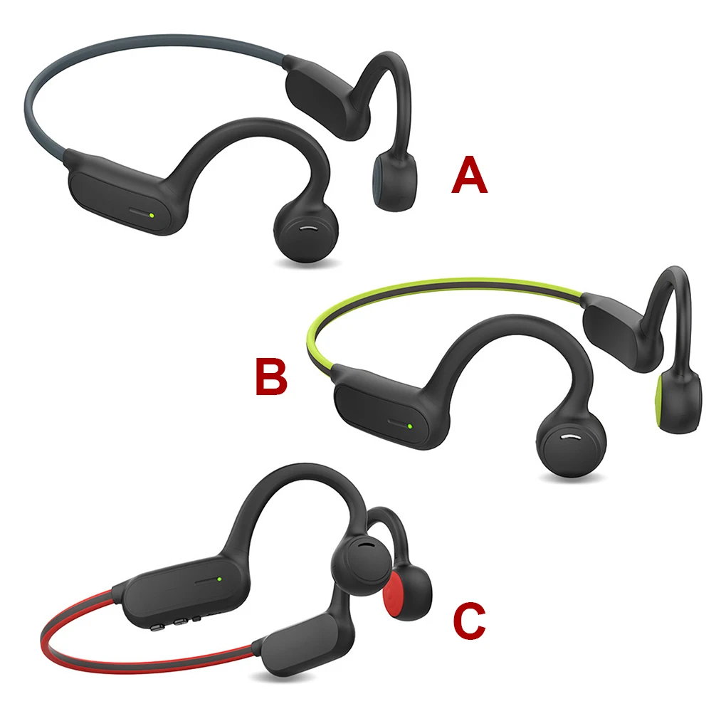

Беспроводные Bluetooth-наушники V5.0 с костной проводимостью, спортивные наушники с открытым ухом, Портативная Черная гарнитура с крючком
