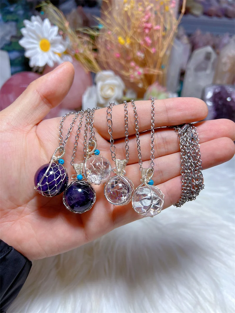 Натуральный хрустальный кулон с луком от дождя свободная форма