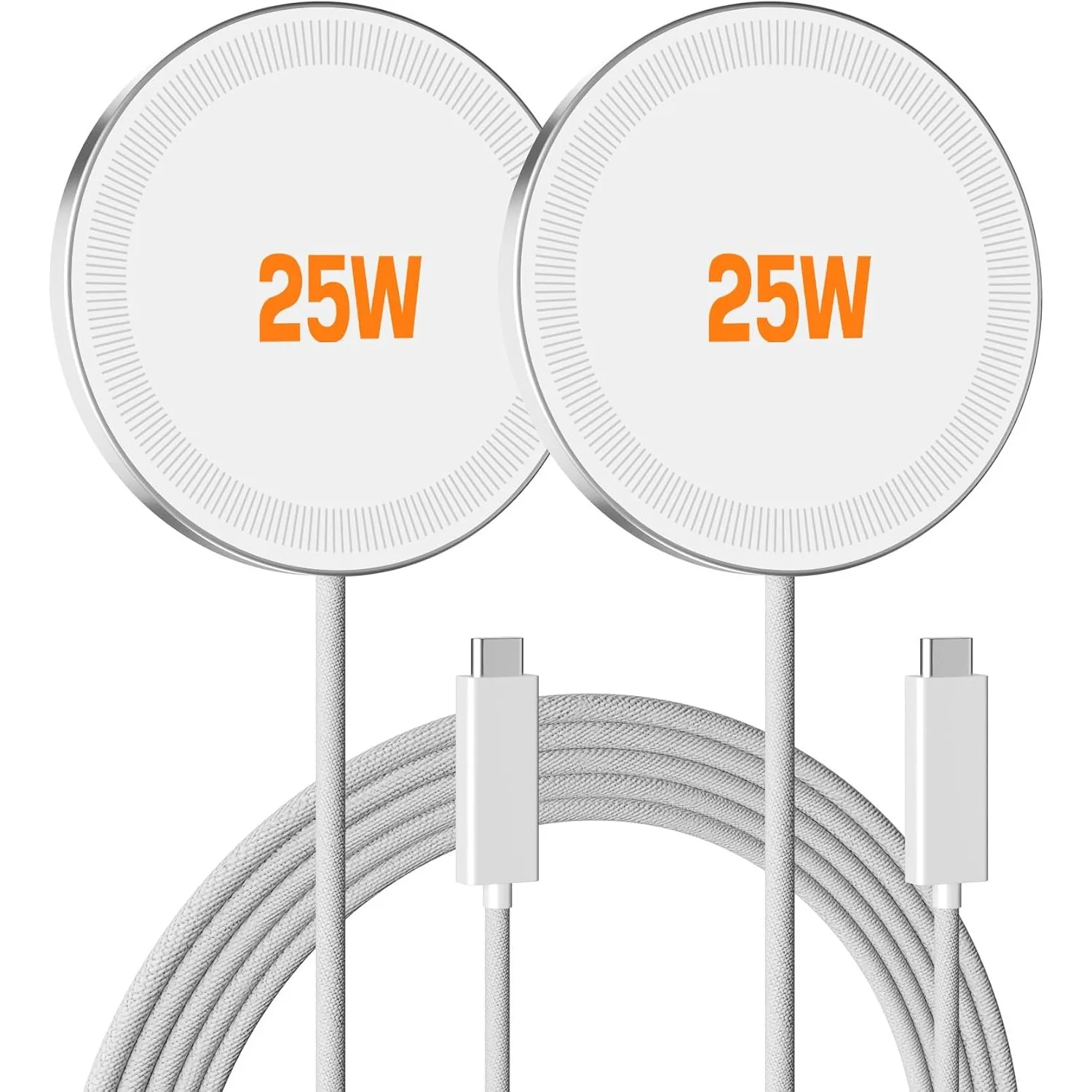 Фото Беспроводное зарядное устройство MagSafe 25W для Apple: магнитная быстрая зарядная панель для iPhone 17, 16, 15, 14, 13, 12 Pro Max, AirPods Pro 4/3, док-станция №1