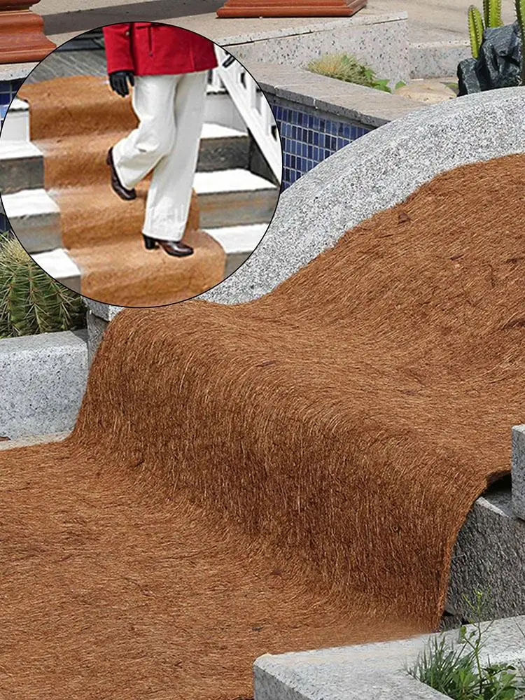 

40 × 20 дюймов искусственное растение | Толстый и прочный коврик из кокосового волокна | Подкладка из кокосового волокна, коврик из кокосовой п...