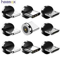 5Pcs Universal Magnetic Tips for Round Magnetic Cable Type Micro USB Magnet Replacement Parts Mobile Phone Dust Plug Adapter