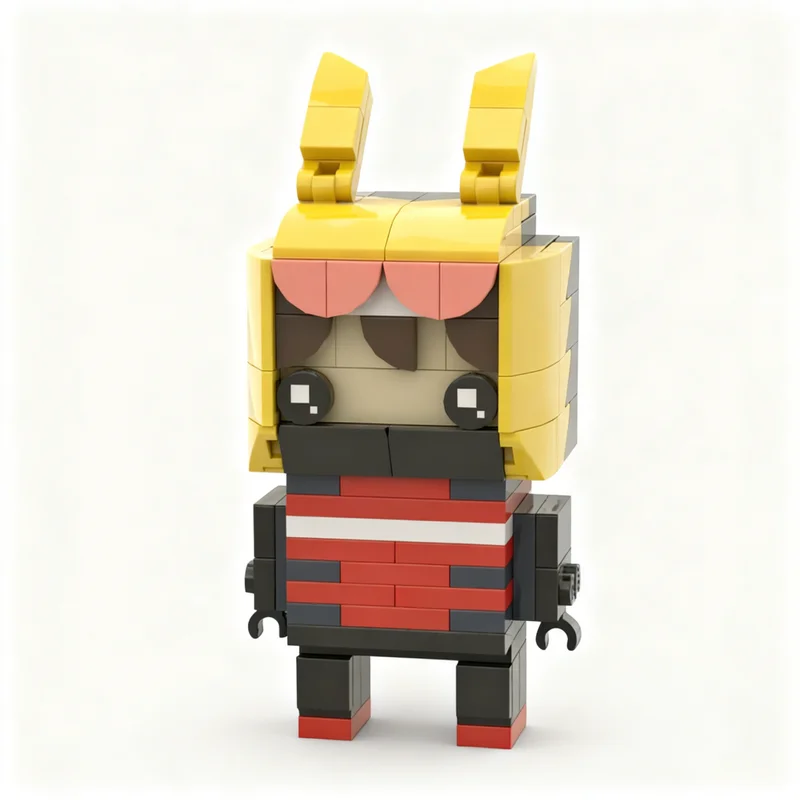 Набор для сборки MOC Brickheadz Коичи Хаймавари, 136 деталей, модель BrickHead My Hero, конструктор, архитектурные блоки, идея для рождественского подарка, развивающая игрушка (art.: 3920d4cd5a548) - 3920d4cd5a548