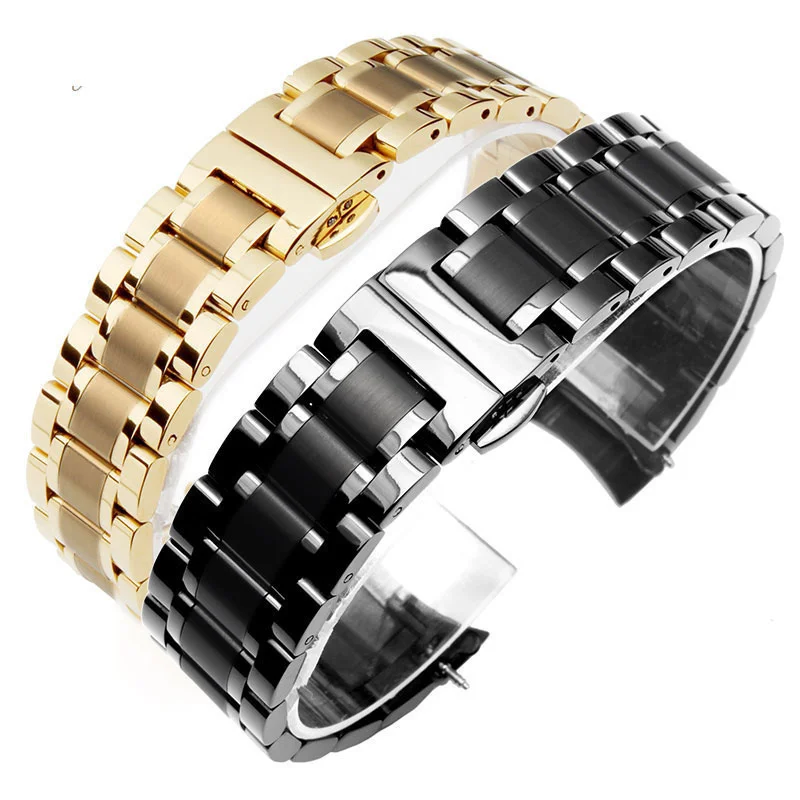

14/16/17/18/22/24mm Stainless Steel Strap For Tissot 1853 Couturier T035 Durable WatchBand Women Men Metal Weistband Bracelet