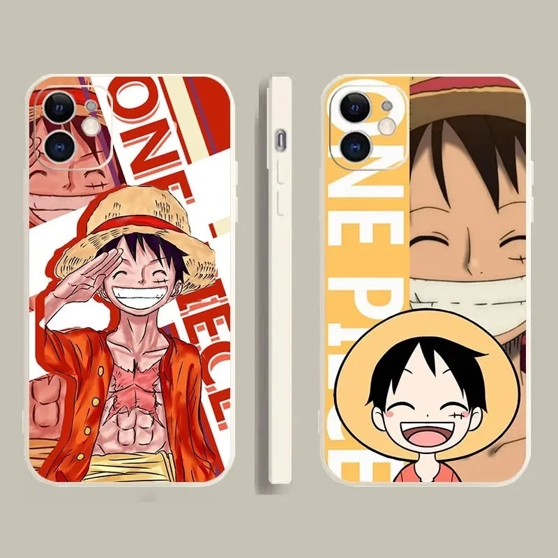 

Anime One Piece Sun God Nika Luffy Zoro Nami Case for IPhone 11 12 13 14 Pro Max Plus Cartoons Phone Cover Back Shell Toy Gift