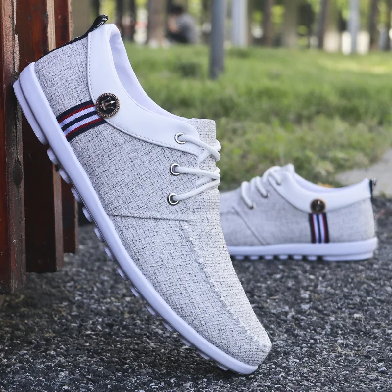 

Men's Spring Summer Casual Sports Shoes Running Walking Shoes Flat Soft Sole Men Fashion Canvas Sneakers Breathable Comfort Male