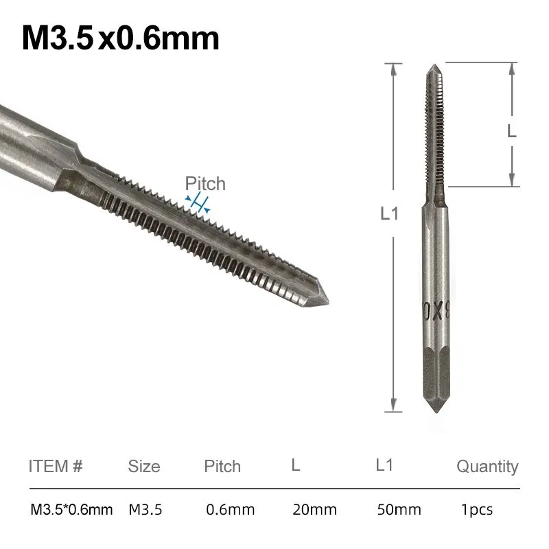 

Ручной метчик xcan M3 M3.5 M4 M5 M6 M7 M8 M10 M12 M14