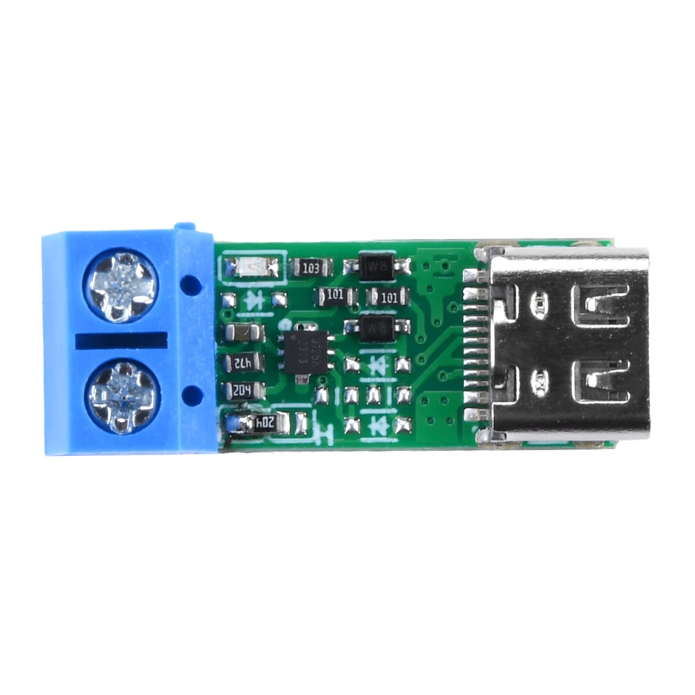

PD3.1 Тип-C USB Модуль триггерной платы быстрой зарядки Плата-приманка PD Быстрая зарядка 28 В/36 В/48 В Модуль повышения мощности