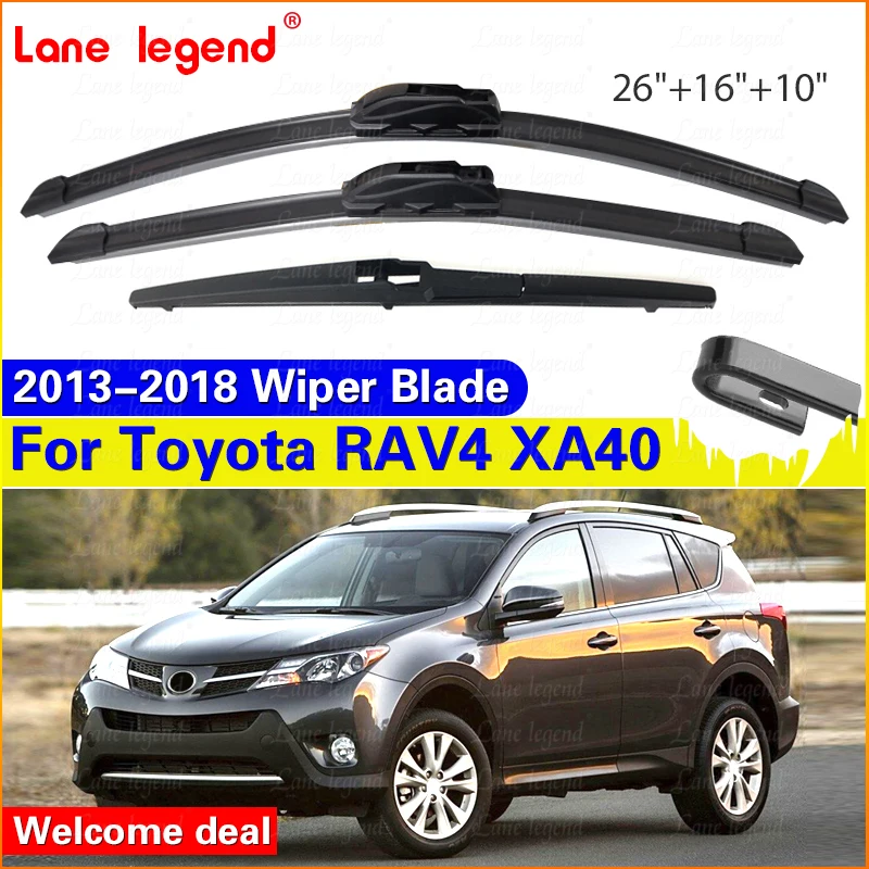 

Щетка стеклоочистителя автомобиля для Toyota RAV4 XA40 MK4 2013-2018, передние и задние дворники, автомобильные аксессуары 2014 2015 2016 2017