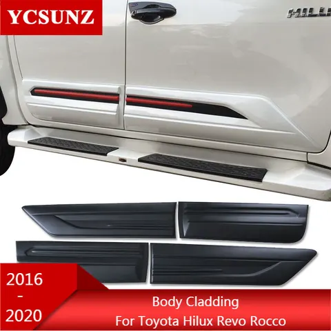 Комплекты обшивки кузова из АБС-пластика, аксессуары для Toyota Hilux Revo Rocco 2016 2017 2018 2019 2020 2021 2022, Стайлинг автомобиля с двойной кабиной