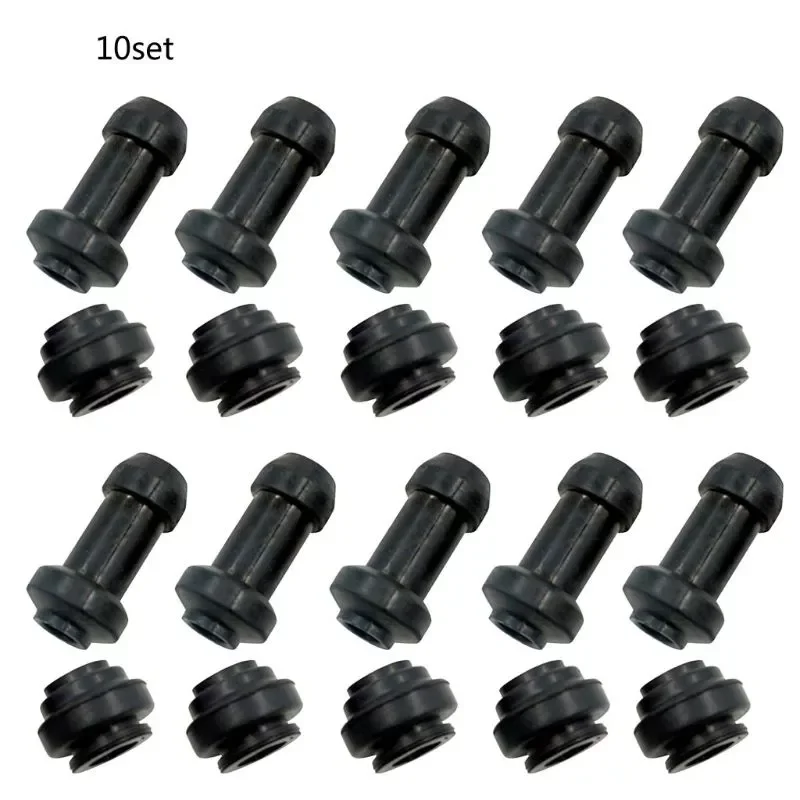 

10Set Motorcycle Scooter Brake Upper Lower Pump Caliper Shock Absorber Sleeve Rubber Disc Brake Pump Waterproof Cap Dust Cover