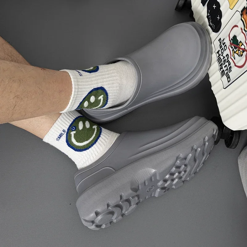 Модные мужские сандалии Рабочая обувь для медсестер шеф-повара дышащая легкая