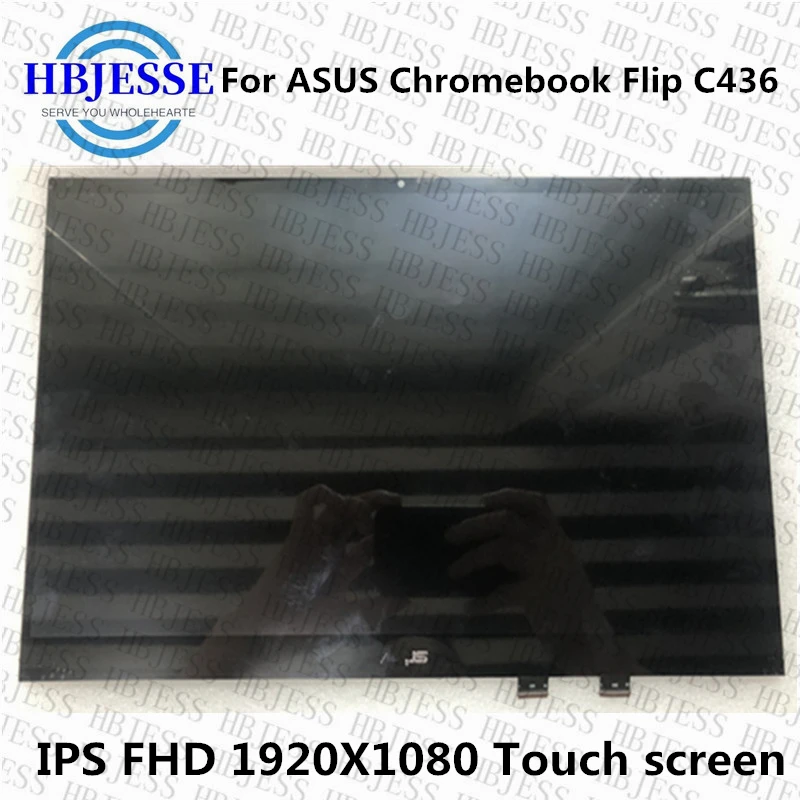 Оригинальный 14-дюймовый светодиодный ЖК-экран для ASUS Chromebook Flip C436 с сенсорным