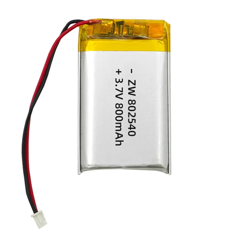 Фото 802540 Lipo 800 мАч 3,7 В 082540 Литиевая батарея Литий-полимерные батареи для фонарика Пульт дистанционного управления Ручные вентиляторы №3