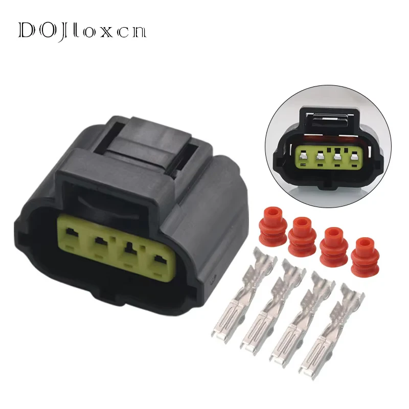 

1/5/10/20/50 комплектов 4-контактный автомобильный водонепроницаемый электрический черный гнездовой разъем для AMP/TYCO 90980-10711/ 184046 -1/DJ70417Y-1.8-21