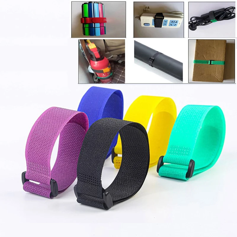 

Velcro Tape Self-Adhesive Tape Buckles Wire Management Cable Fasteners Packaging Reverse Velcro Tape with Wire Organizer