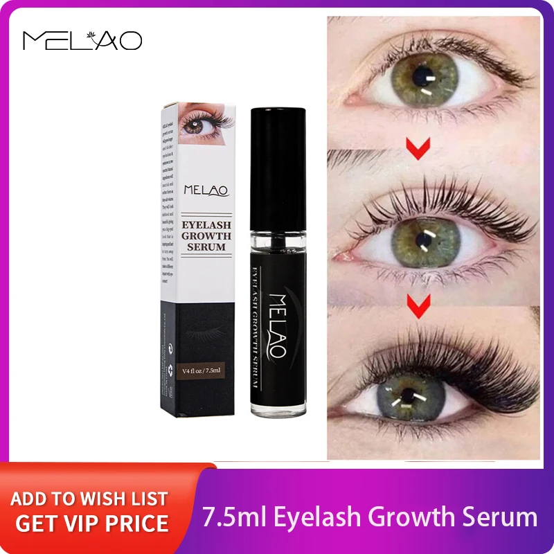 

MELAO Fast Eyelash Growth Serum 7.5ml Eyelashes Eyebrows Enhancer Lash Lift Lengthening Fuller Thicker Lashes Treatment Eye Care