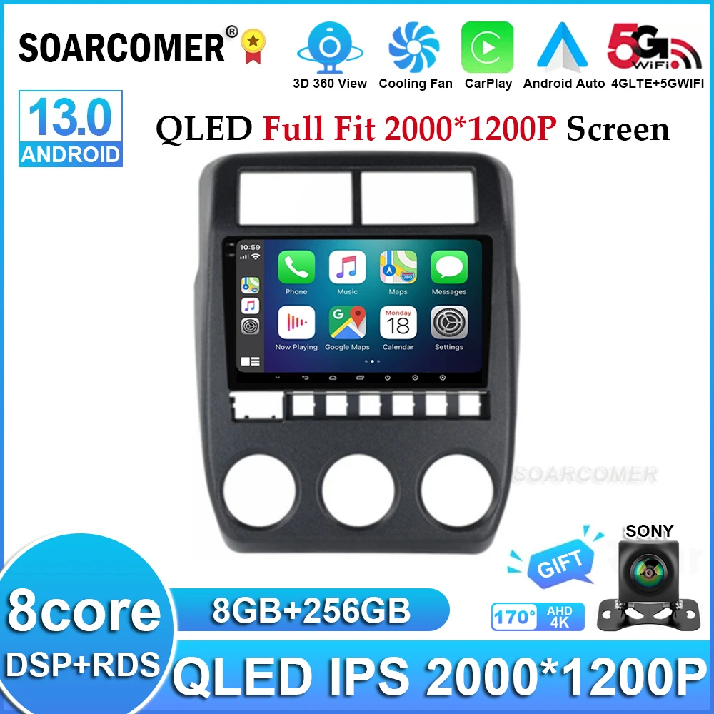 

Автомобильный радиоприемник на Android 13 для LADA NIVA 2022, беспроводной Автомобильный мультимедийный стерео видеоплеер для Carplay, Wi-Fi, 4G, GPS-навигация, сенсорный экран