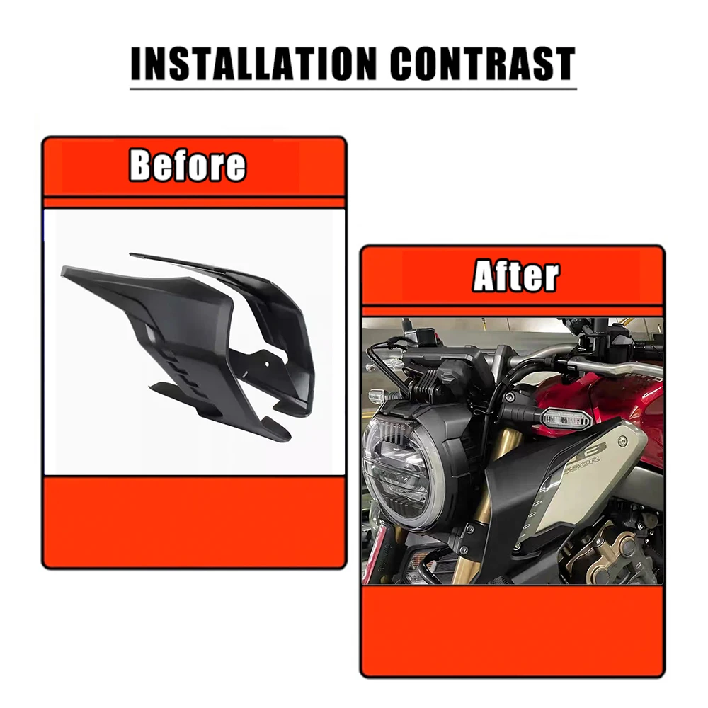 Фото Мотоцикл ala para Honda CB650R, carenado de viento, cubiert embellecedora de aleta CB650R CB 650R 2018-2023 №2