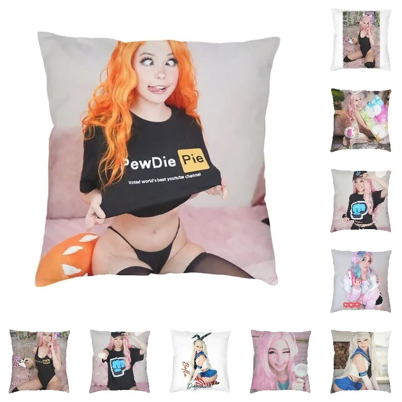 

Nordic British Internet Celebrity Belle Delphine Cushion Cover for Sofa Soft Throw Pillow Case Living Room Decoration Pillowcase