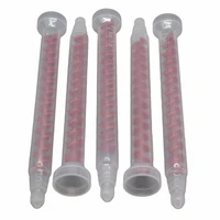 5pc round dynamic mixed tube quick mixing nozzle rm12 26 two component liquid glue adhesives mixer ab glue dynamic mixing nozzle