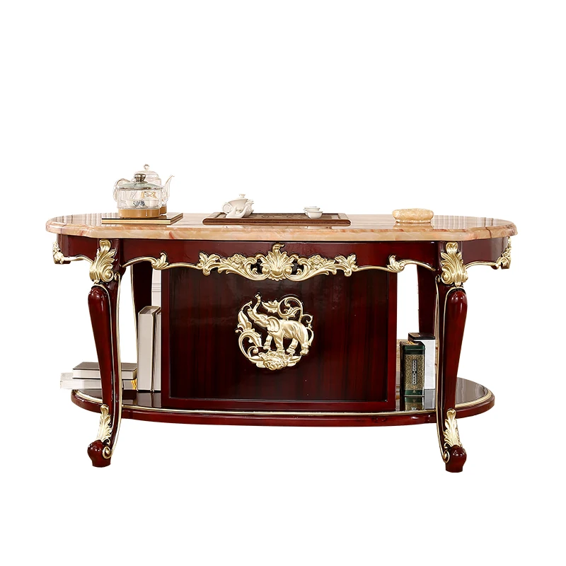 

Чайный столик из массива дерева, резной мрамор, гостиная, балкон, домашний чайный стол, вилла, клуб