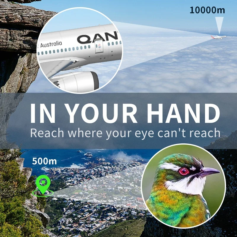 Бинокль 80x80 телескоп мощный бинокль ночного видения Профессиональный Длинный