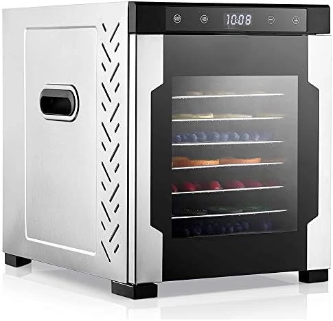 

Food Dehydrator -900-Watt Premium Multi-Tier Meat Beef Jerky Maker Fruit/Vegetable Dryer w/10 Shelf Stainless Steel Trays,Digita