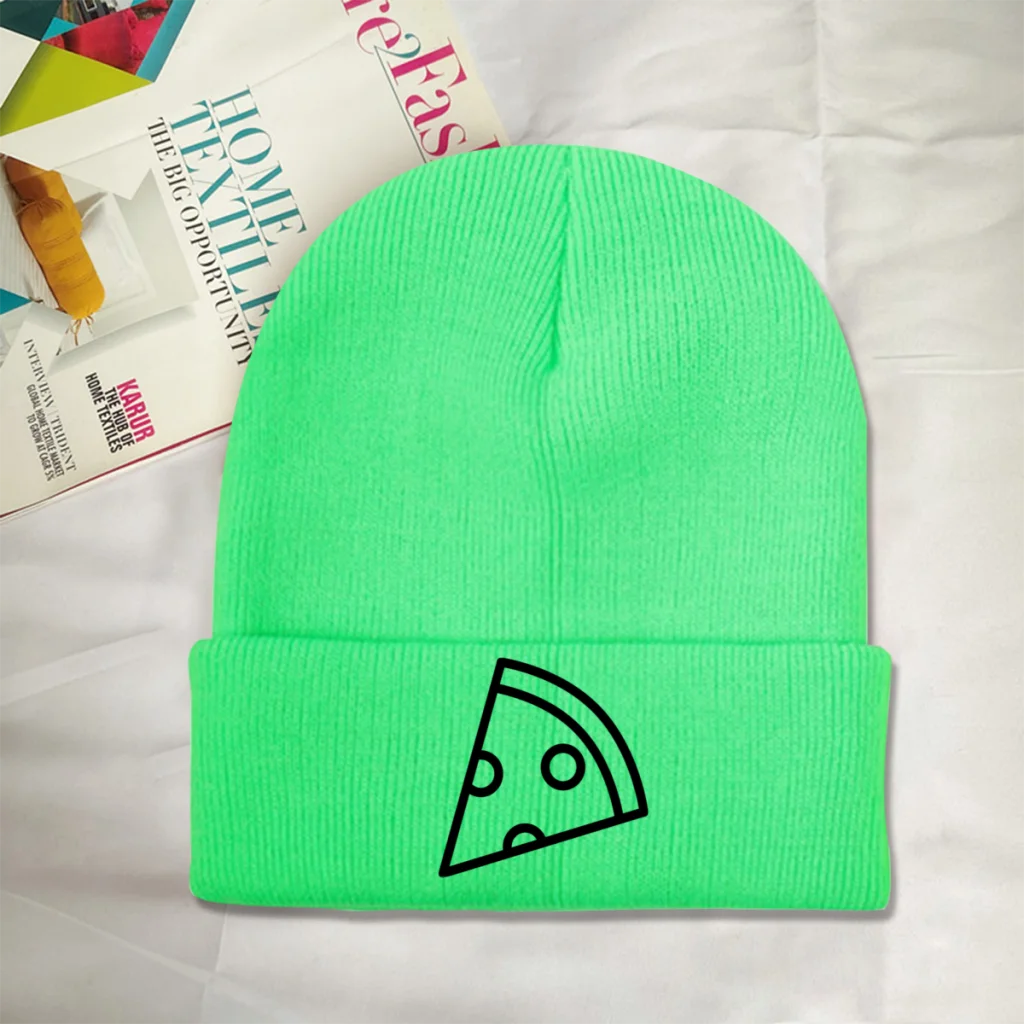 

Best Pizza Mom Foodies Knitting Beanie Caps Skullies Beanies Ski Caps Soft Bonnet Hats Winter Warm