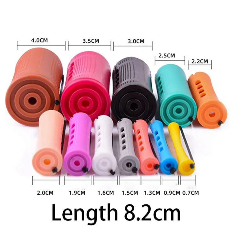 10pcs Heatless Hair Curler No Heat Hair Rollers Soft Curling Rod Pull Core Lazy Curls Flexi Rods Wave Formers Hair Styling Tools