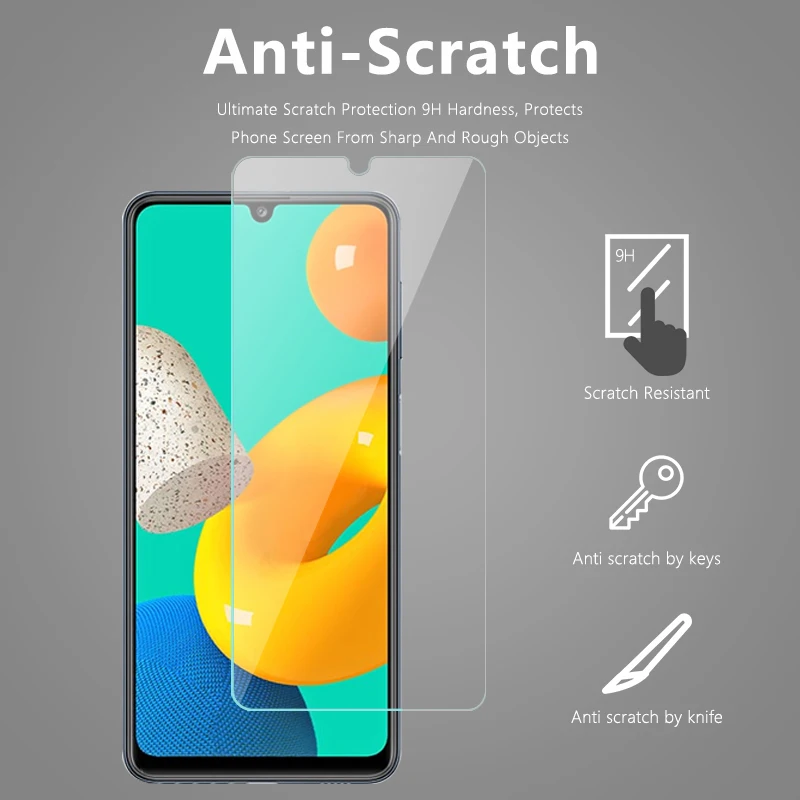 Закаленное стекло для Samsung Galaxy A06 A05 A05s A04 A04s A04e A03 A03s A02 A02s Защитное экрана