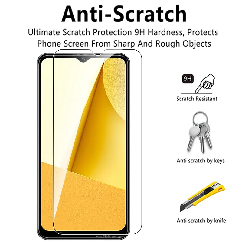 3 шт. 10D чехол из закаленного стекла 6 51-дюймовая защитная пленка для экрана Vivo Y16 Y 16